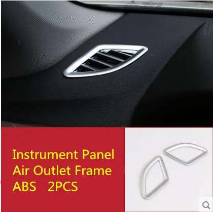 

2PCS/SET Silver Instrument Panel Air Outlet Decorated Protective Frame For BMW X1 2016 Z2EA598