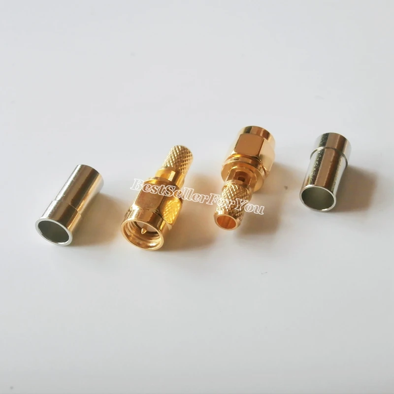 2 шт. Штекерный обжимной соединитель SMA для кабеля RG58 RG142 LMR195 RG400|connector|windowwindow cable |