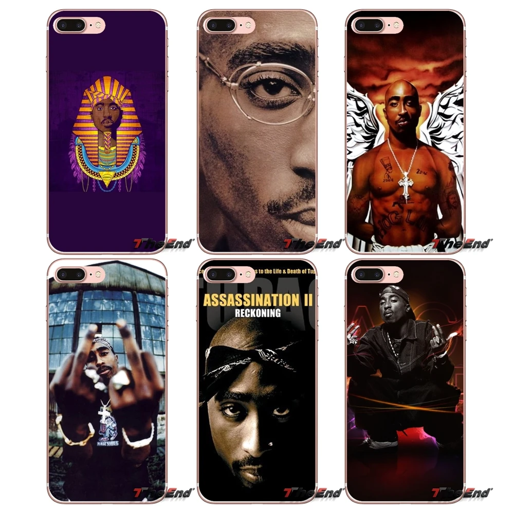 Для iPhone X 4 4S 5 5S 5C SE 6 6S 7 8 Plus Samsung Galaxy J1 J3 J5 J7 A3 A5 2016 2017 TPU чехол 2Pac Tupac Shakur Hip Hop