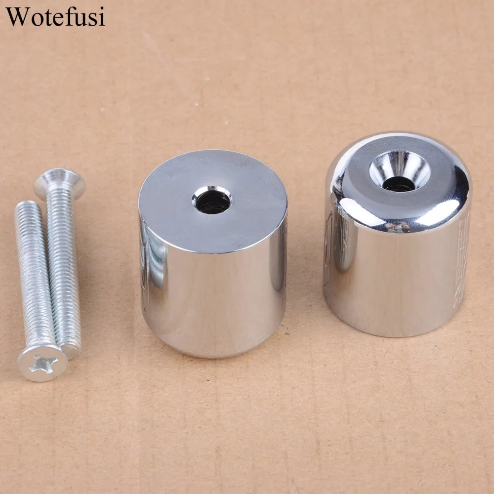 Хромированные колпачки Wotefusi для руля Suzuki Katana 600 750 SV650/S Bandit 1200 1997 98 99 2000|end grip|handlebar bar