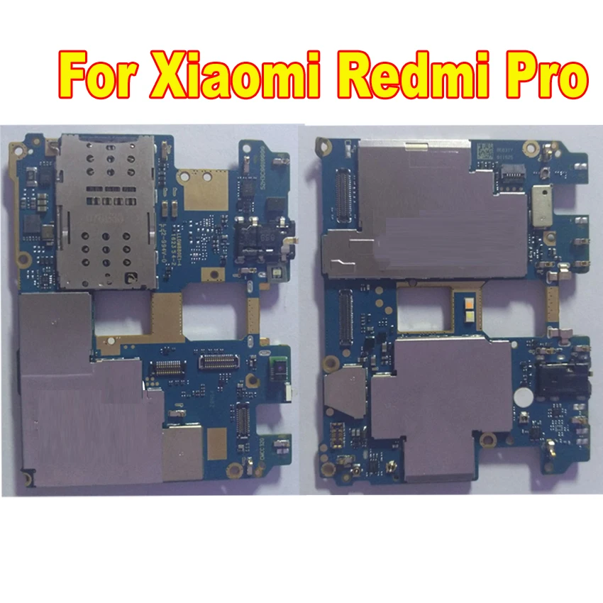 Оригинальная тестированная Рабочая материнская плата для Xiaomi Redmi Pro Hongmi 64 Гб
