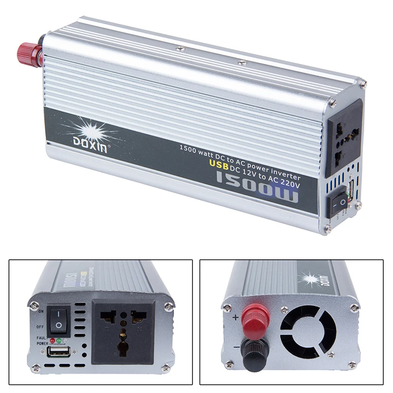 Автомобильный модифицированный синусоидальный инвертор 1500 Вт пиковая мощность