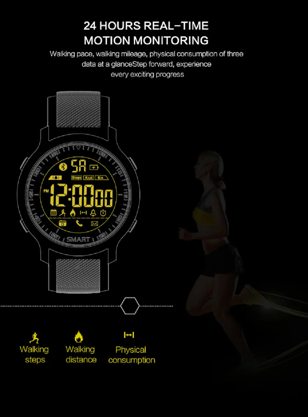 Спортивные Смарт-часы Hold mi EX18 водонепроницаемые IP68 5 АТМ шагомер Xwatch Swim mi ng умные часы Bluetooth часы IOS Android