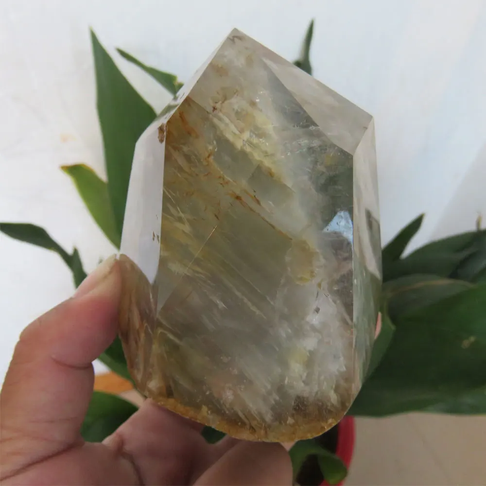 464 г новая натуральная Phantom Quartz кристаллическая палочка целебная рейки фэншуй