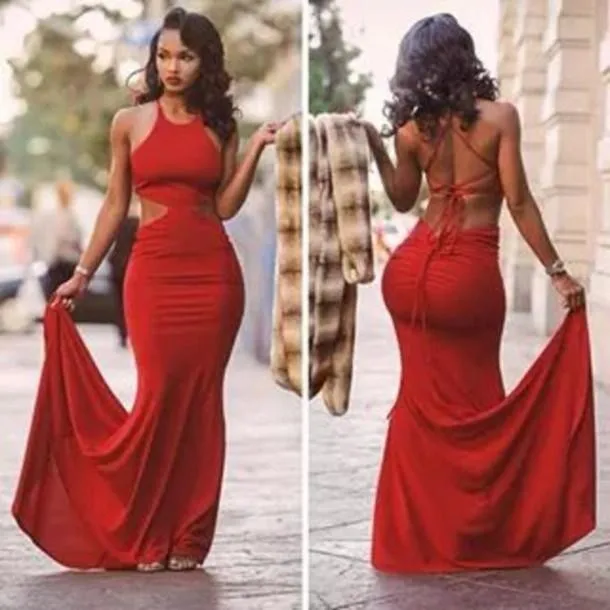 

Vestido de festa Sexy Prom Dresses Red Halter Mermaid Court Train Formals Party Evening Dress Long Prom Dress
