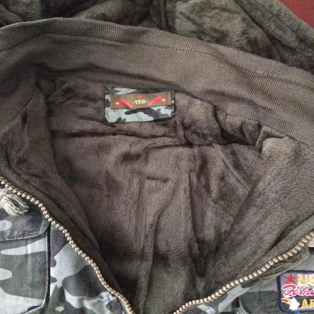 Теплый зимний костюм для военной тренировки камуфляжный мальчиков хлопковая