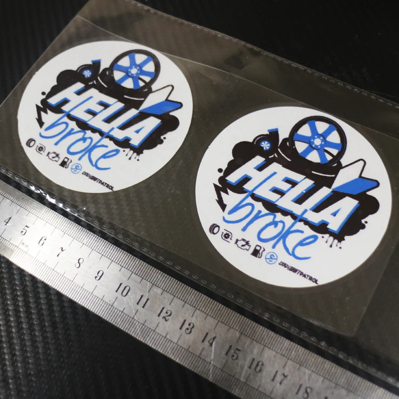 

2PCS CAR Styling Sticker Decals for jdm drifT hella broke Reflective sticker