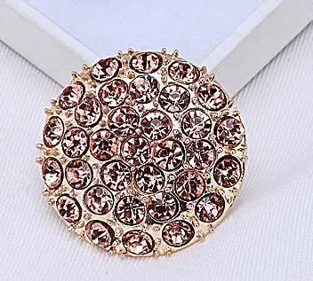 champagne 30mm 4 шт./лот 17-38 мм качество экспорта Шампань серебро черный стразы кнопка костюм кашемировое пальто норки кнопки для меха C013 - Цвет: champagne 30mm