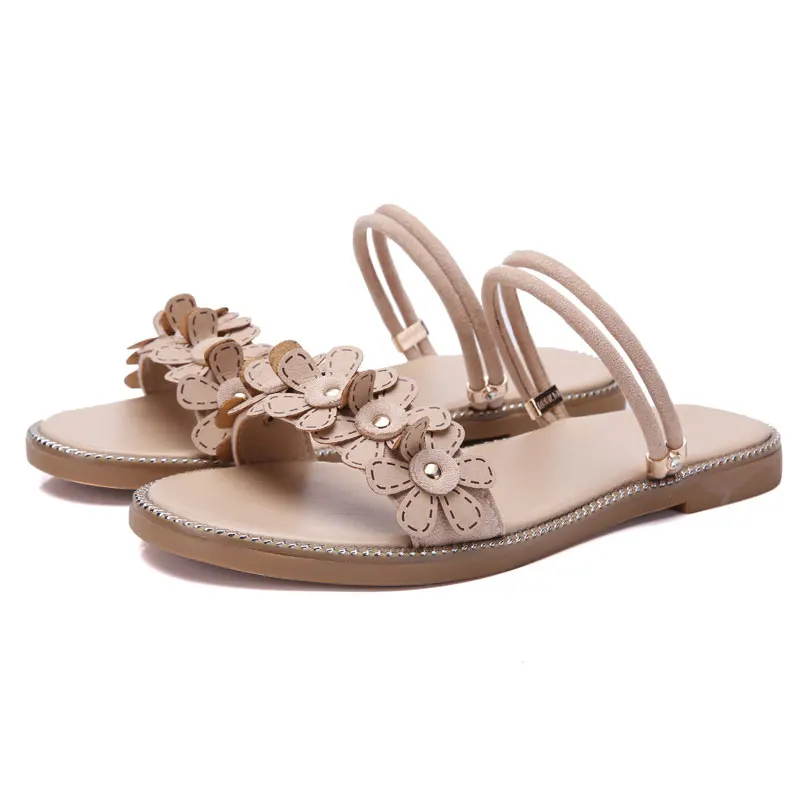 Women Sandals Flip Flops Woman Slides Solid Casual Shoes Female 2019 New Summer Fashion Rome Slip-On Breathable Non-slip | Обувь