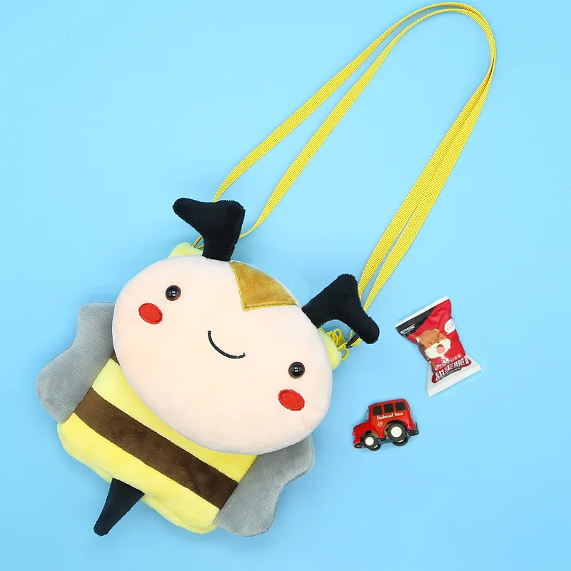 bee Дети мультфильм плюшевые сумки через плечо, сумка для девочек с единорогом рюкзаки с изображением панды школьная сумка для мальчиков Детский сад рюкзаки детские - Цвет: bee