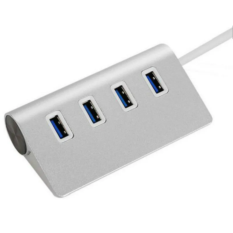Высококачественный скоростной алюминиевый 4 портовый разветвитель USB 3 0 5