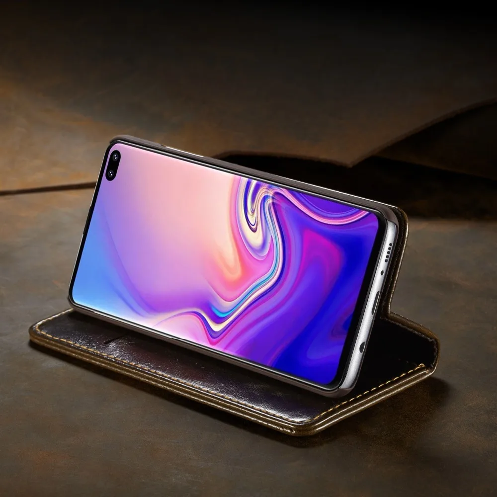 Magnetic Flip shockproof Case Coque for Samsung Galaxy S10 Plus S10+ S10e Cover Luxury PU Leather Card Holder PC Back | Мобильные