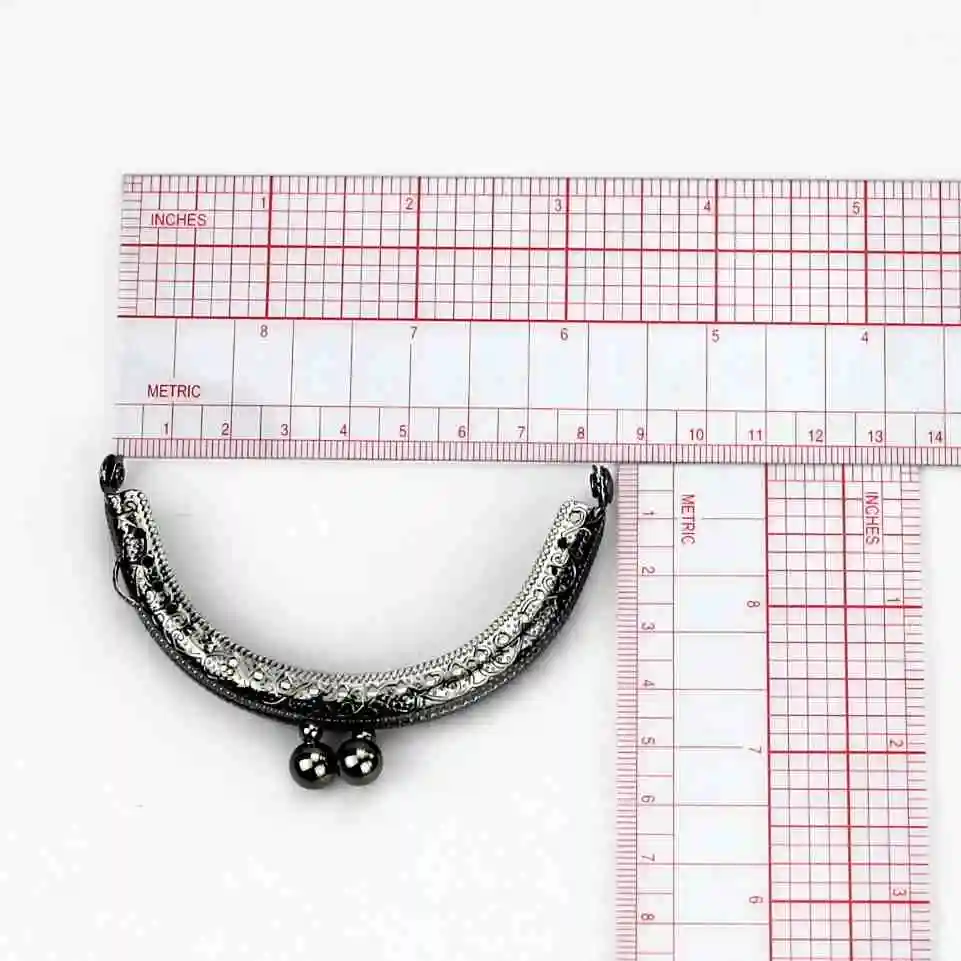 10 Pcs/Lot 8.5 CM Size Double Bead Semicircular Metal Purse Frame Kiss Clasp Clutch DIY Bag Accessory | Багаж и сумки