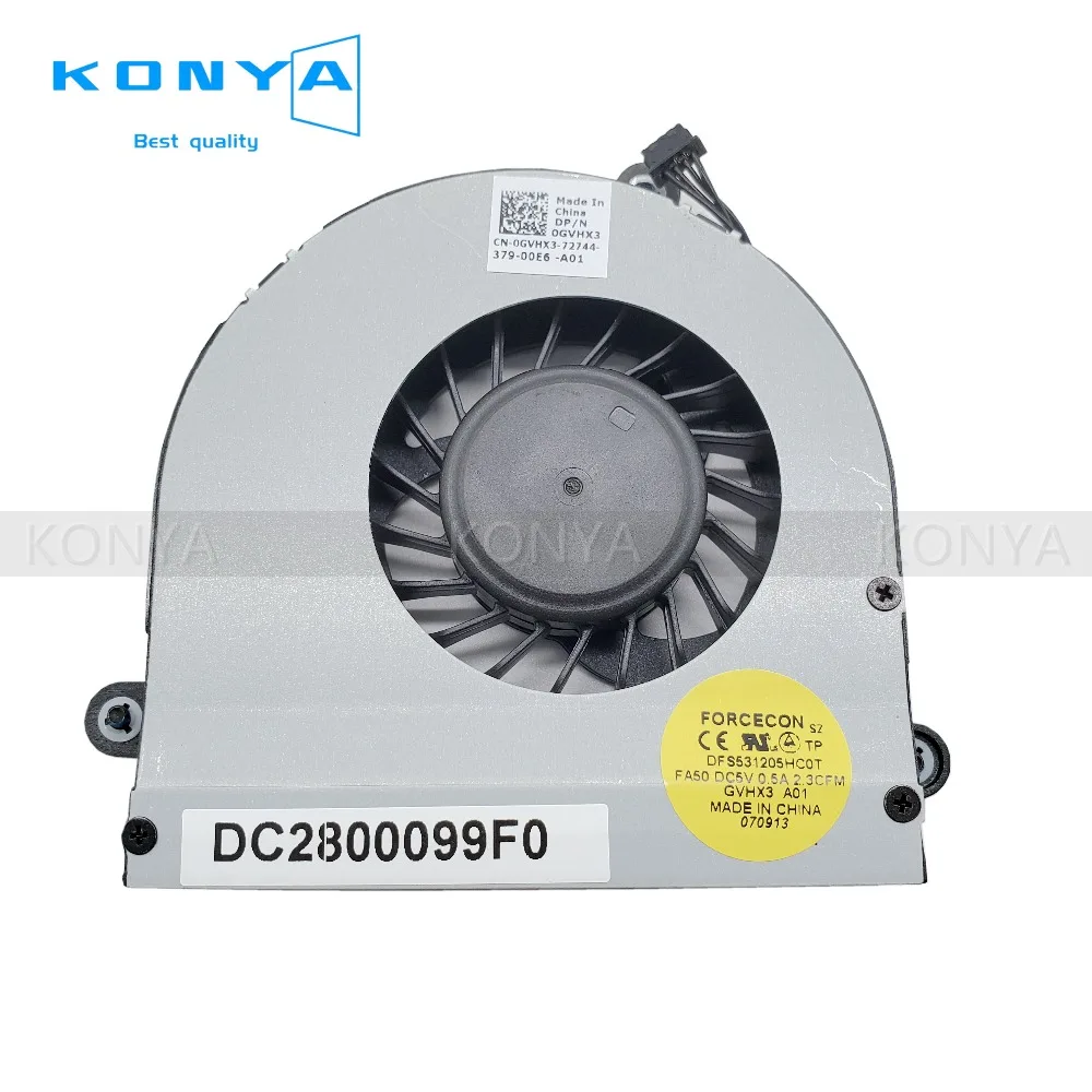 Новый оригинальный вентилятор охлаждения процессора Dell Alienware M17X R3 R4 GVHX3 0GVHX3