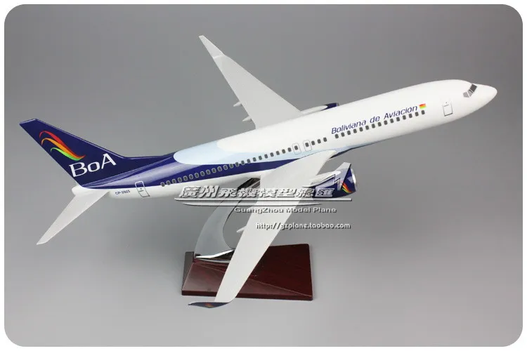 40 см смолы B737 модель самолета Боинг 737 Боливия авиакомпаний дыхательные пути боа