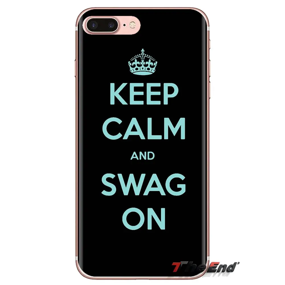 Мягкий прозрачный чехол с принтом Keep Calm and Love для Samsung Galaxy A3 A5 A7 A9 A8 Star A6 Plus 2018 2015 2016