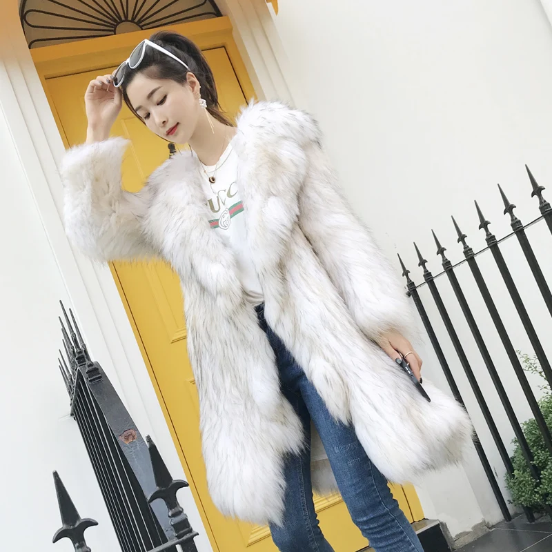 2022 New arrival luxury soft luxury women real fur knitted raccoon fur long coat femme genuine fur winter outwear butterfly edge