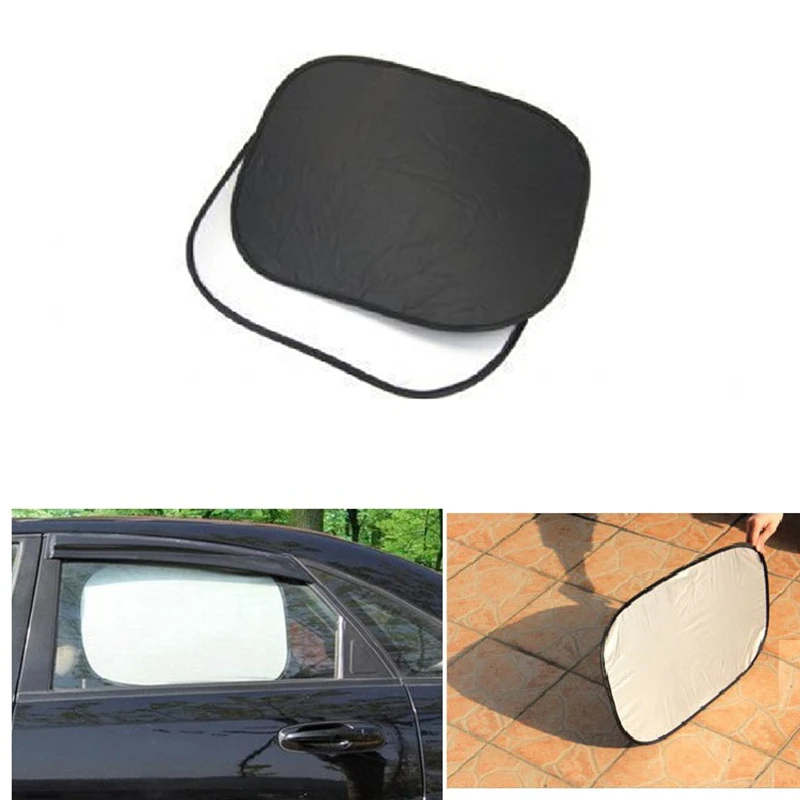 

MotoLovee Auto Side Window Sun Shade Car Windshield Window Foils Solar Protection Visor Cover Block Sunshade Cover 2Pieces/Set