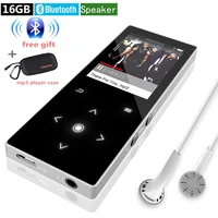 16gb hifi bluetooth mp3 music player ultra thin high sound quality built in speaker with micro sd card slot mp3 player case