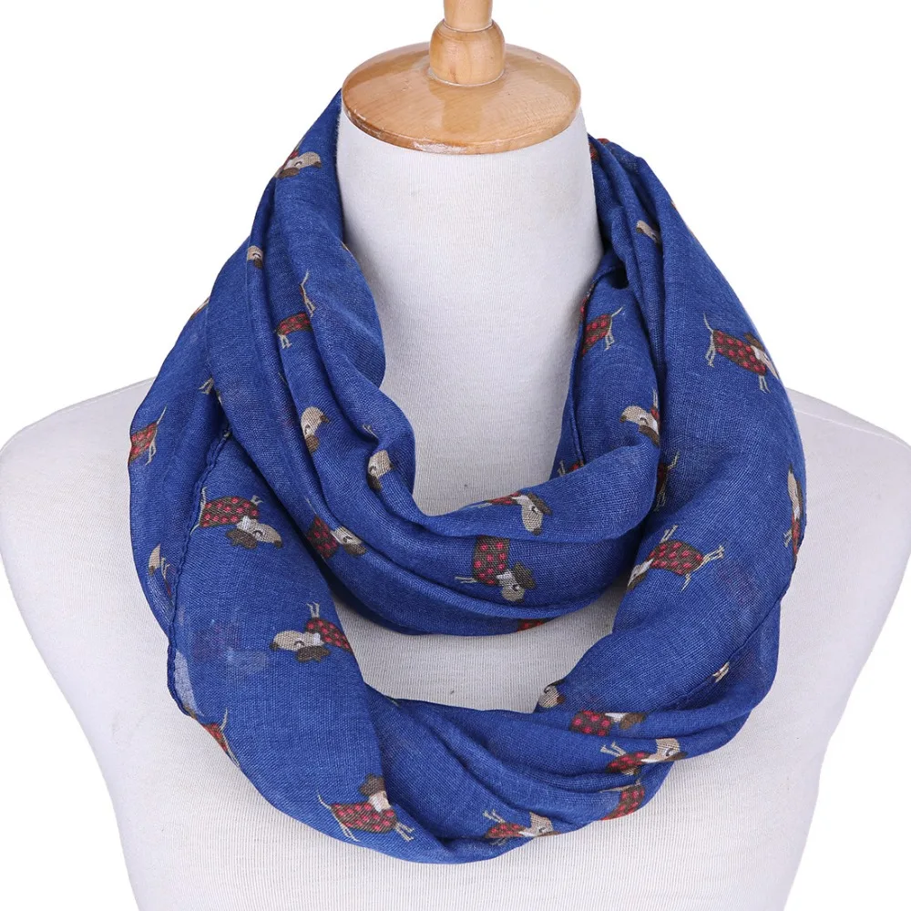 Шарф в горошек с милой собачкой новинка 2018|infinity scarf|scarf snoodfashion scarf |