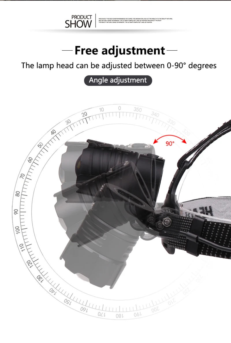 8000лм 7800 мАч Внешний аккумулятор Новое поступление CREE Xlamp XHP70.2 яркий светодиодный налобный фонарь