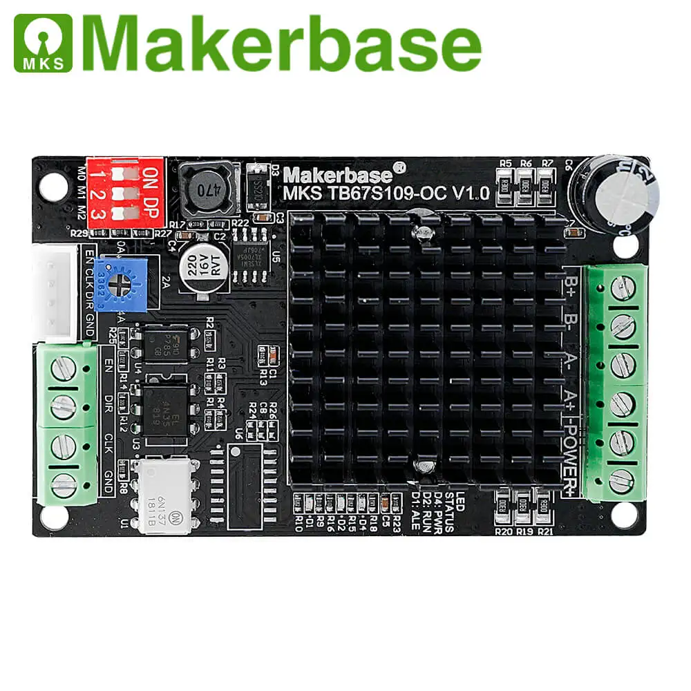 Драйвер шагового двигателя Makerbase MKS TB67S109_OC детали для 3D принтера внешний драйвер с