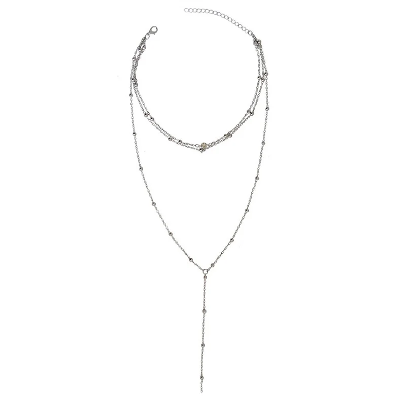 

2019 New Long Fringed Star Crescent Chokers Pendant Necklace Accessories For Women Jewelry Pendant Necklace