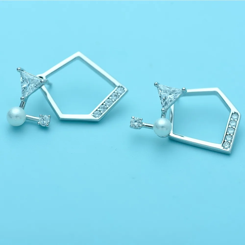 Luoteemi новый тонкий Для женщин белого золота Цвет Jewelry Очаровательный Уникальный