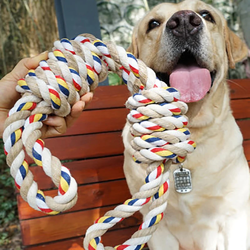 

For 60CM Pets Toys Bite Molar Tooth rope dog toy for large dogs rottweiler dog toys Golden Retriever Chewing Teeth big Toys