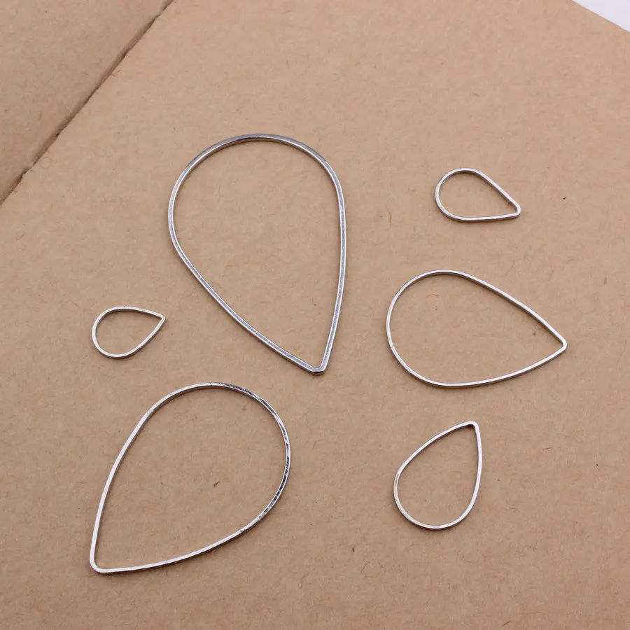 30/10 шт полые серебряные подвески в форме цвета Медные diy ювелирные аксессуары