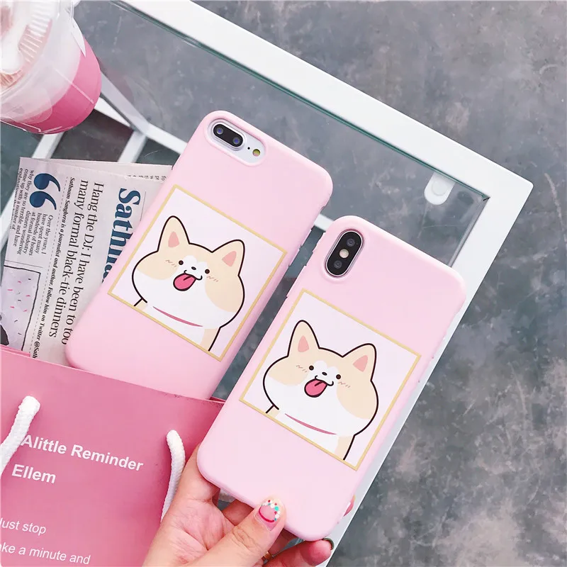чехол на айфон 6s 7 плюс Для iphone Чехол для X XS крышка Капа 6 8 Симпатичные животные