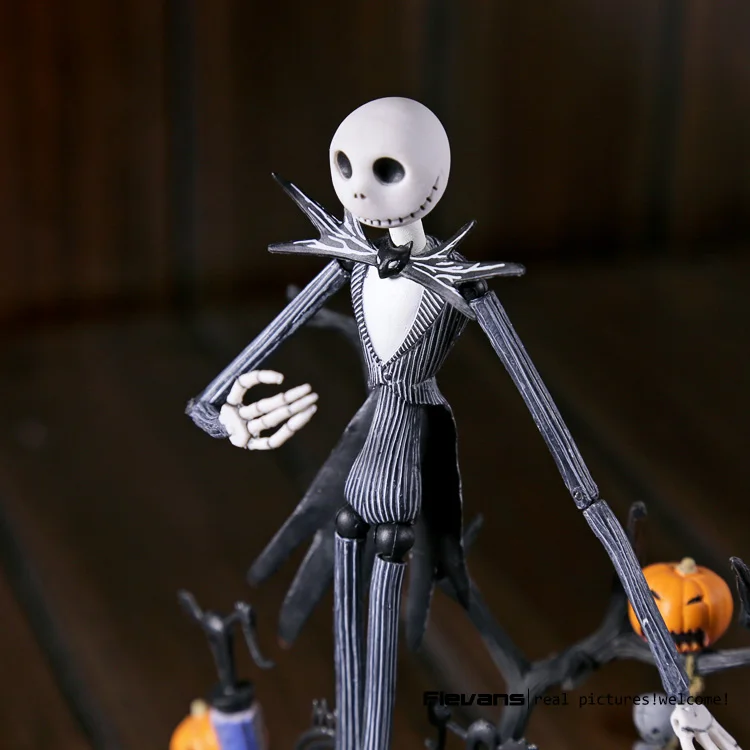 SCI-FI для тинейджеров Revoltech серии no.005 Кошмар перед Рождеством Джек Скеллингтон ПВХ, движущаяся фигурка, Коллекционная модель, игрушка