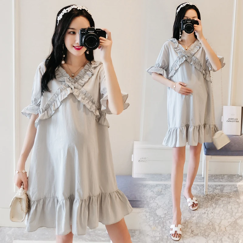 2019 Новое поступление летнее платье для беременных женщин модные стильные платья