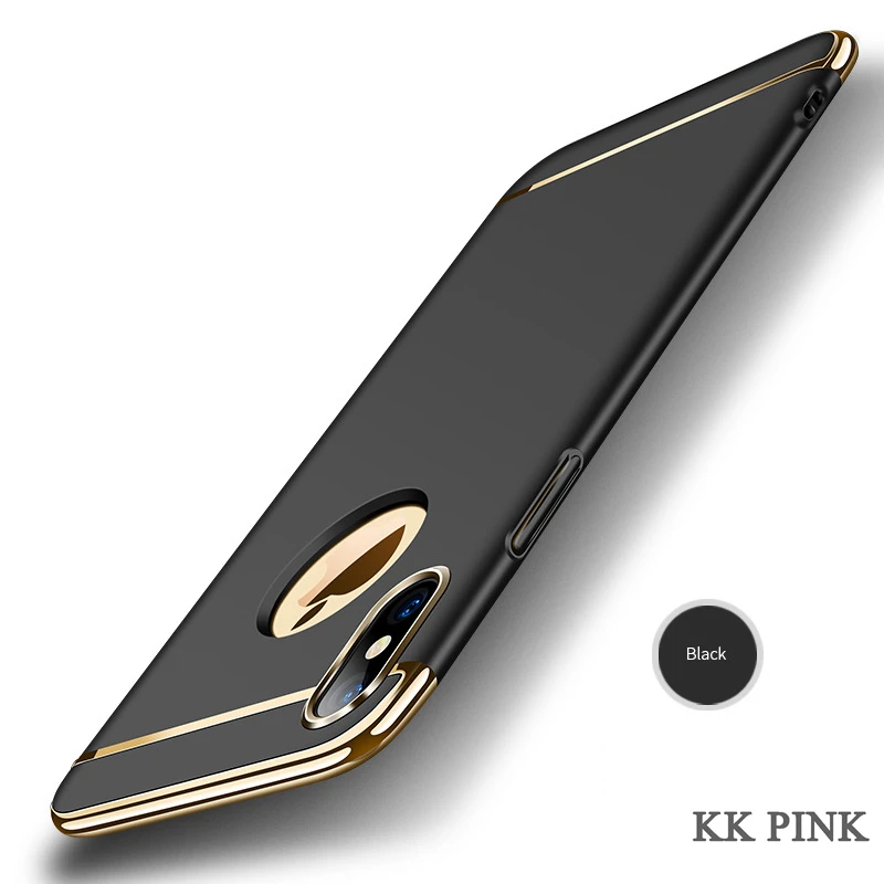 3 in 1 Matte Hard PC Coque Case For iPhone XS MAX XR 360 Degree Luxury Full Protect Cover 8 7 6 6S Plus 5 5S SE |