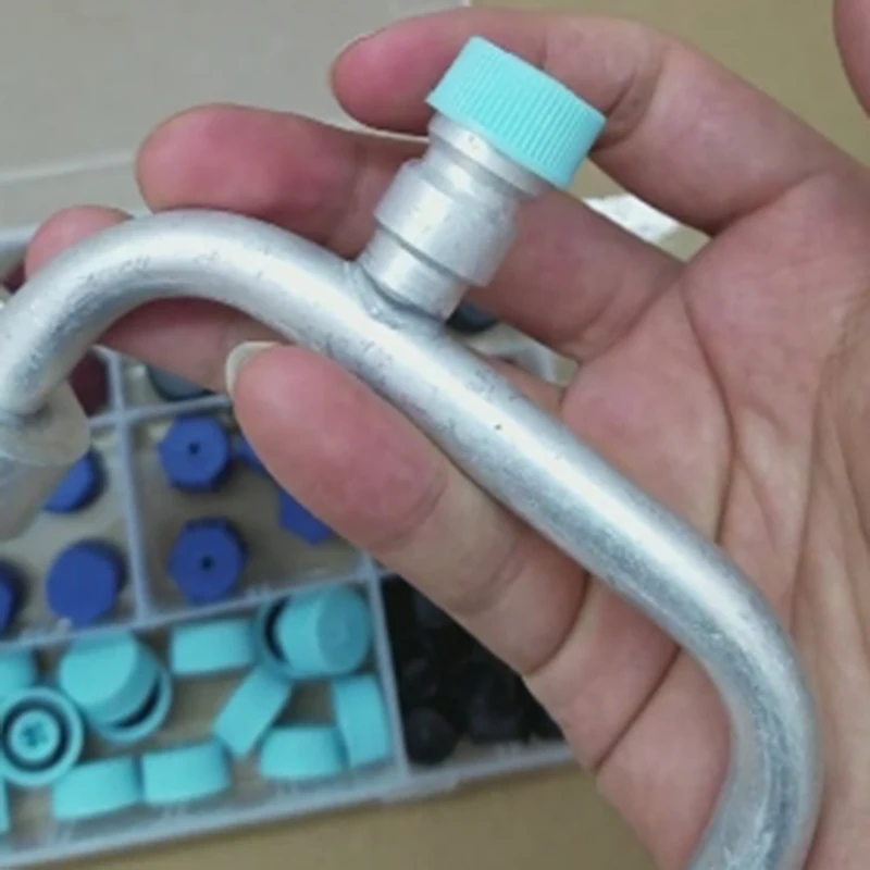 

77Pcs Universal A/C R134A R12 High Low Side Valve High Quality Core Service Port Dust Cap Set