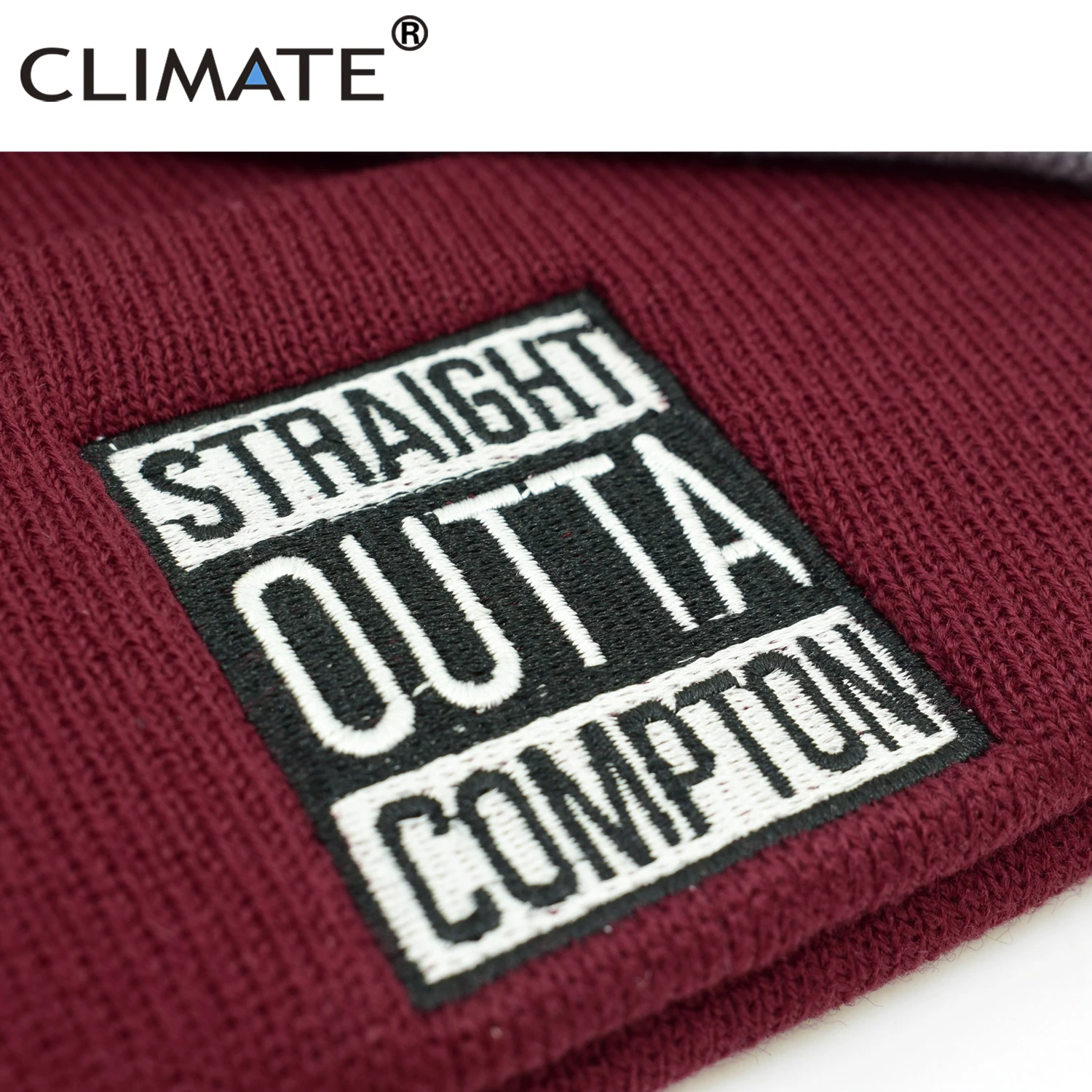 Климат Straight Outta Compton шапка берет Для мужчин логотип зимняя шапочка Кепки женщин