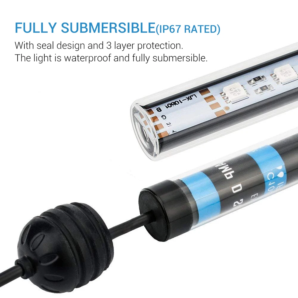 Светодиодный погружной аквариумный светильник NICREW 100 240 В 5050 SMD светодиодный