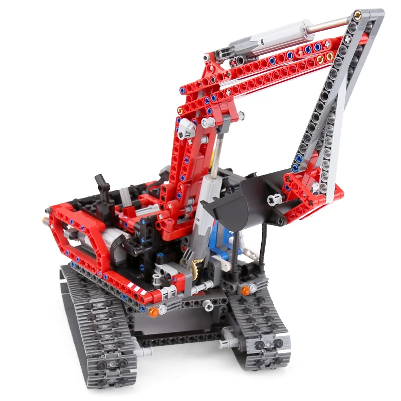 20025 Technic красный инженерный экскаватор Набор строительных блоков Кирпичи совместимы с 8294 Обучающие игрушки подарок для мальчиков