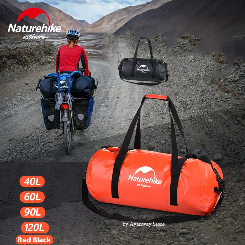 Вместительная водонепроницаемая сумка Naturehike толстая большая дорожная 500D для