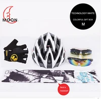moon riding bicycle helmet set with a scarf gloves bag glasses