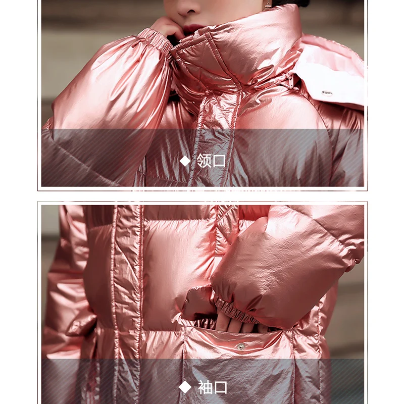 Женские Длинные пуховики парка с капюшоном зимняя верхняя одежда теплая Мода 2020