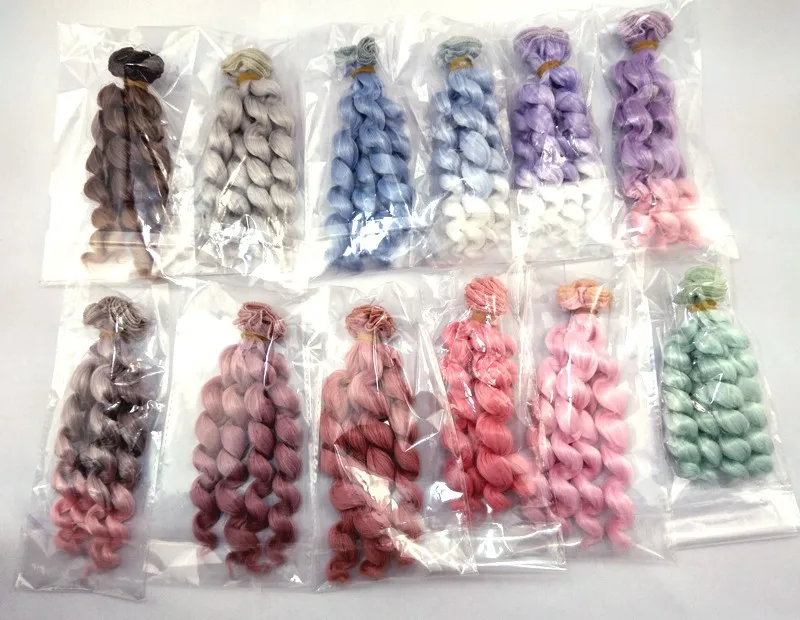 Заводская поставка 1 шт. 15 см густые кукольные волосы 1/3 /1/4 1/6 bjd курчавый шарнирный