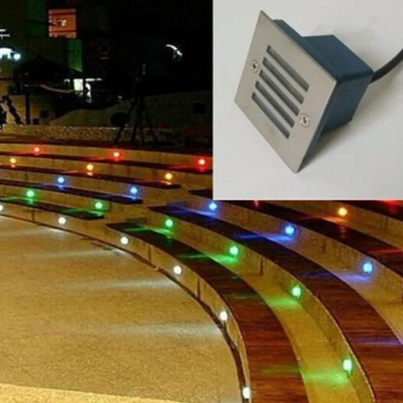 Оптовая продажа 3 Вт Теплый Холодный белый RGB светодиодный подземный светильник