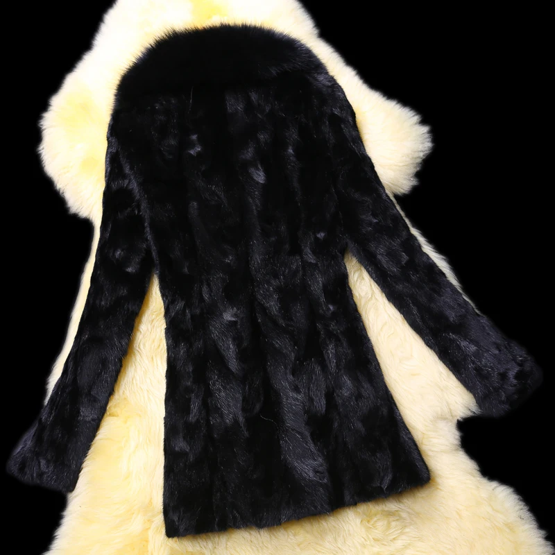 Пальто из натурального меха норки верхняя одежда для женщин Большие Размеры M-7XL
