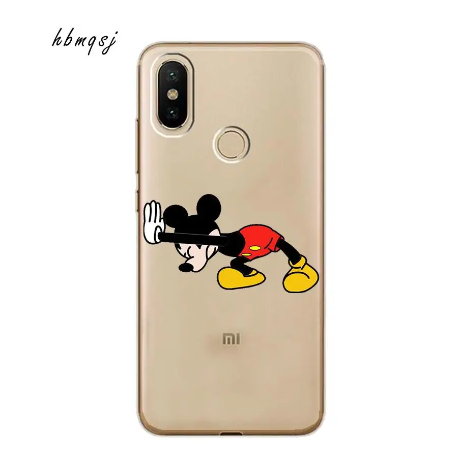 Чехол Hbmqsj funda для Xiaomi Mi A1 a2 lite 8 mix 2s f1 силиконовый мягкий чехол из ТПУ оригинальная