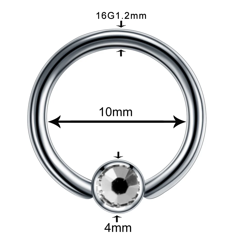 Style 2 1 шт кольца в нос из титана пирсинг сосков спиральные пирсинг раковины Daith пирсинг серьги козелок CBR Пленница кольца из бисера ювелирные изделия для тела - Окраска металла: Style 2