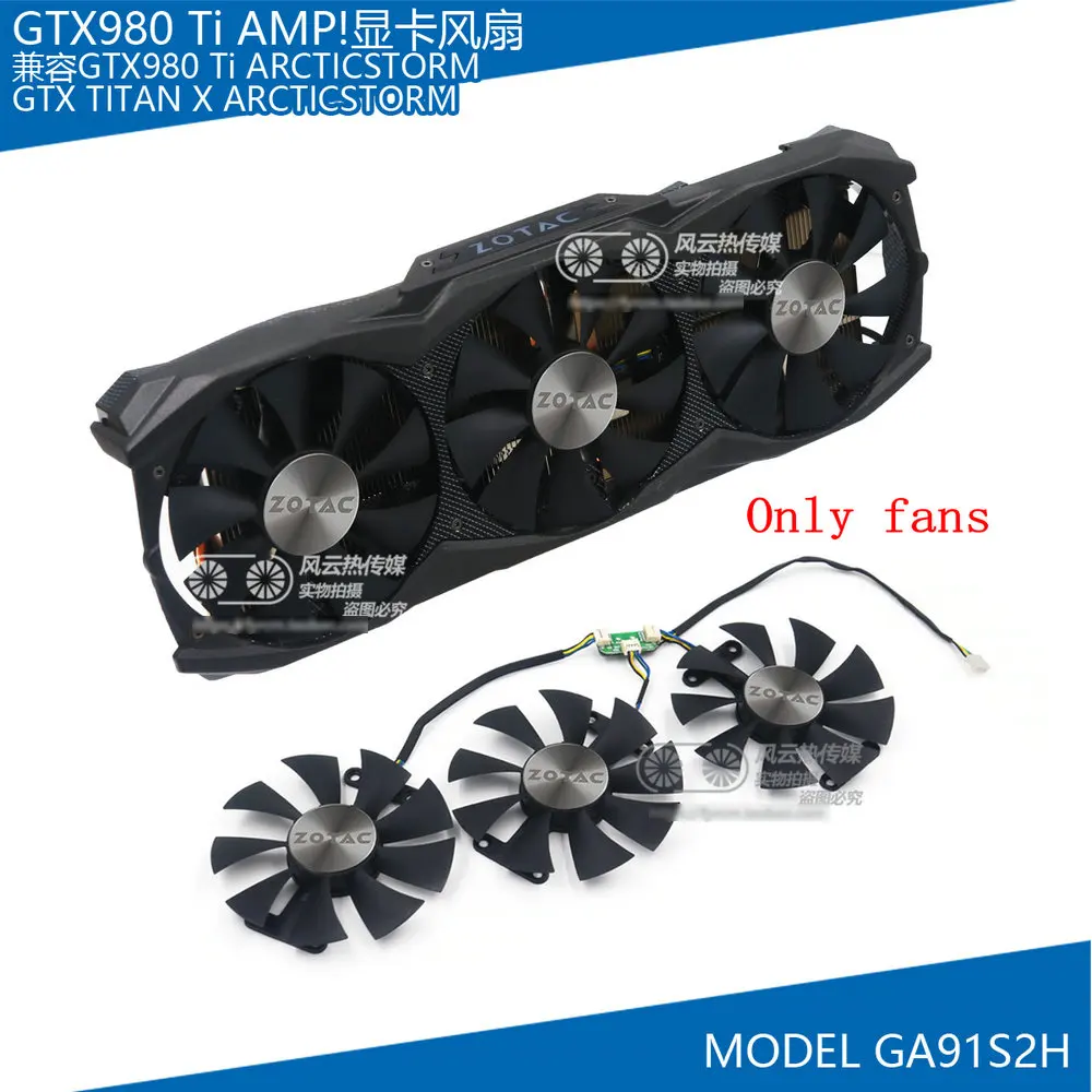 Новый оригинальный для ZOTAC GTX980Ti усилитель 6 ГБ GTX TITAN X ARCTICSTORM вентиляторы