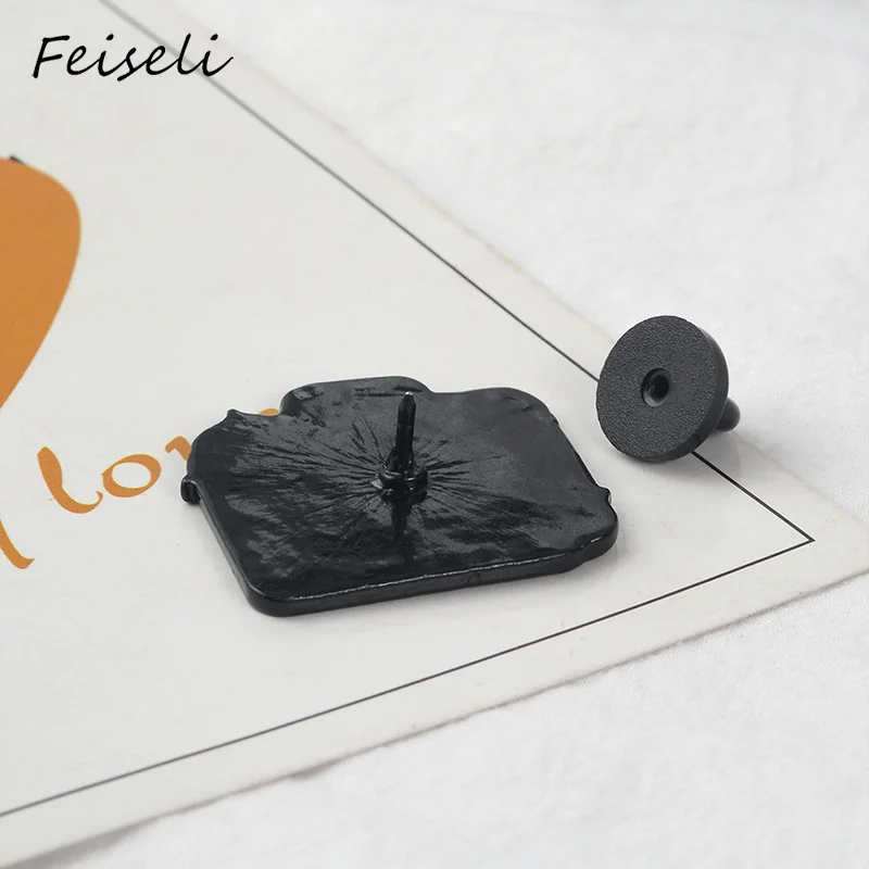 Feiseli, Новое поступление, цветная шерстяная брошь в виде кошки, бэнто, коробка, бэнто, брошь, Холщовая Сумка, металлический значок, милый мультяшный воротник, брошь на булавке, модный подарок