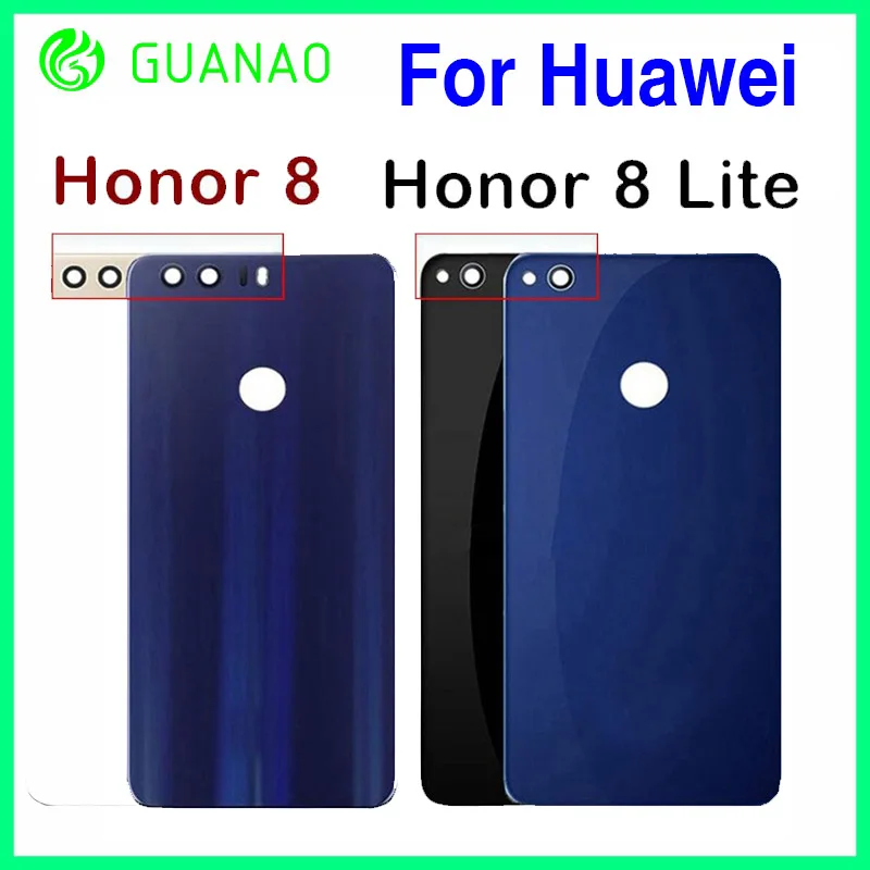 Задняя стеклянная крышка батарейного отсека для Huawei Honor 8 Lite задняя корпуса