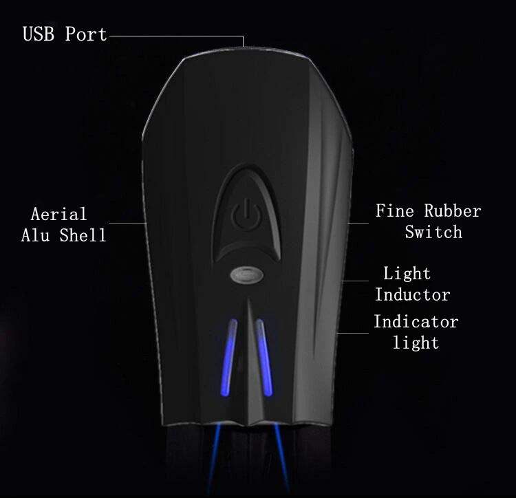 USB Перезаряжаемый велосипедный фонарь на переднем руле светодиодный фонарик